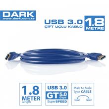 Dark 1.8m USB 3.0 Erkek-Erkek Data Kablosu - 1