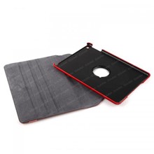 Dark iPad Air (5) Uyumlu 360 Dönebilen Kılıf / Ajanda (Kırmızı) - 1